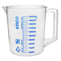 TPX 2000ml Measuring Jug Graduation 100 ml printed graduations