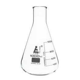 Flask Conical 1000ml, narrow neck, borosilicate glass
