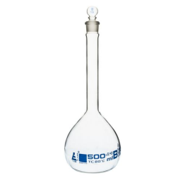 Flasks Volumetric with Glass Stopper Class - B, 500 ml