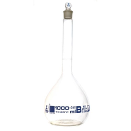 Flasks Volumetric with Glass Stopper Class - B, 1000 ml