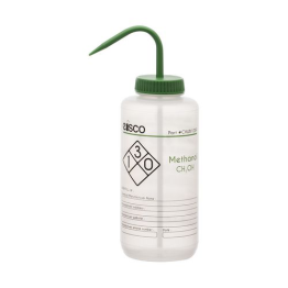 Methanol PP Wash Bottle 1000ml, Wide Mouth, 2 Color - Each