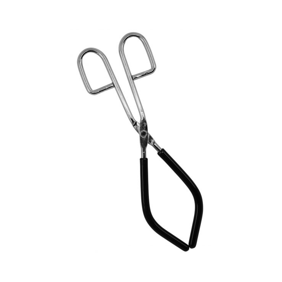 Beaker Tongs, Rubber Coated Jaws - Nickel Plated Steel - Holds Items with Diameters of 2.25