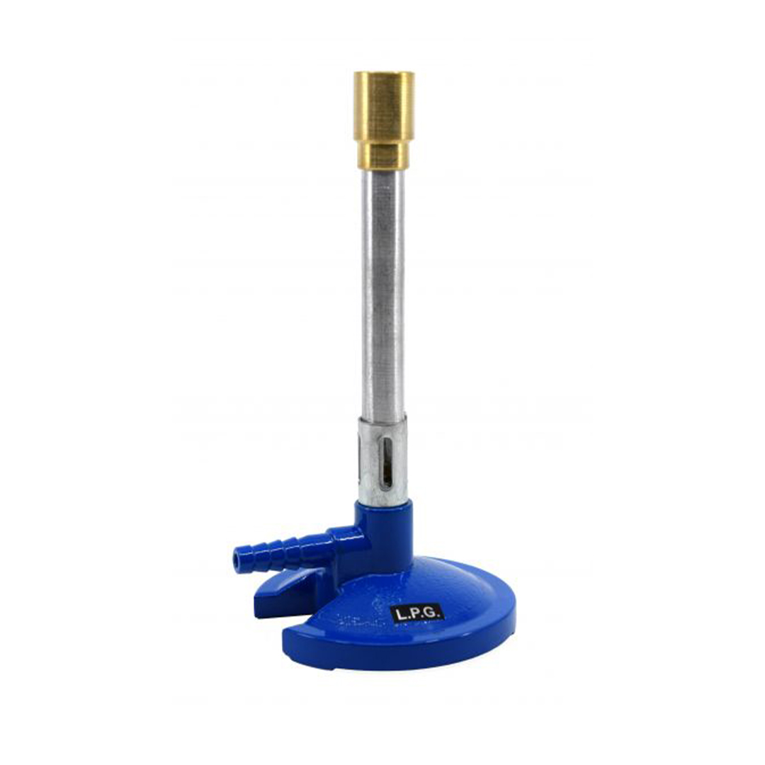 Bunsen Burner, LPG - Flame Stabilizer - Die Casted Zinc Alloy Base - Suitable for use with LPG / Butane Gas - Eisco Labs