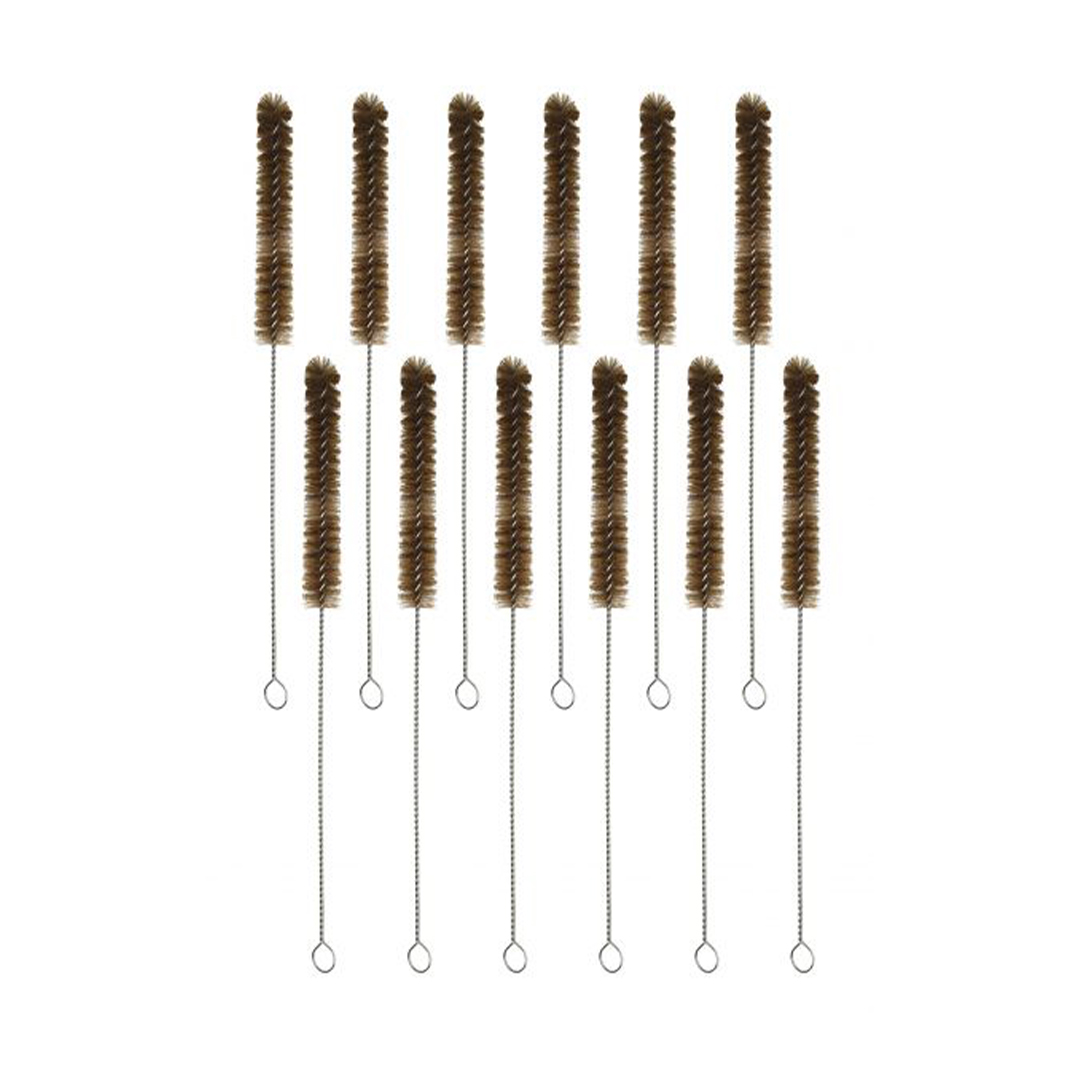 12PK Bristle Cleaning Brushes with Fan-Shaped Ends, 9.25