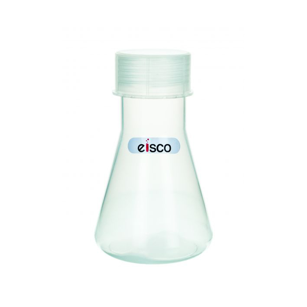 Conical Flask, 100ml - Polypropylene - With Screw Cap - Eisco Labs