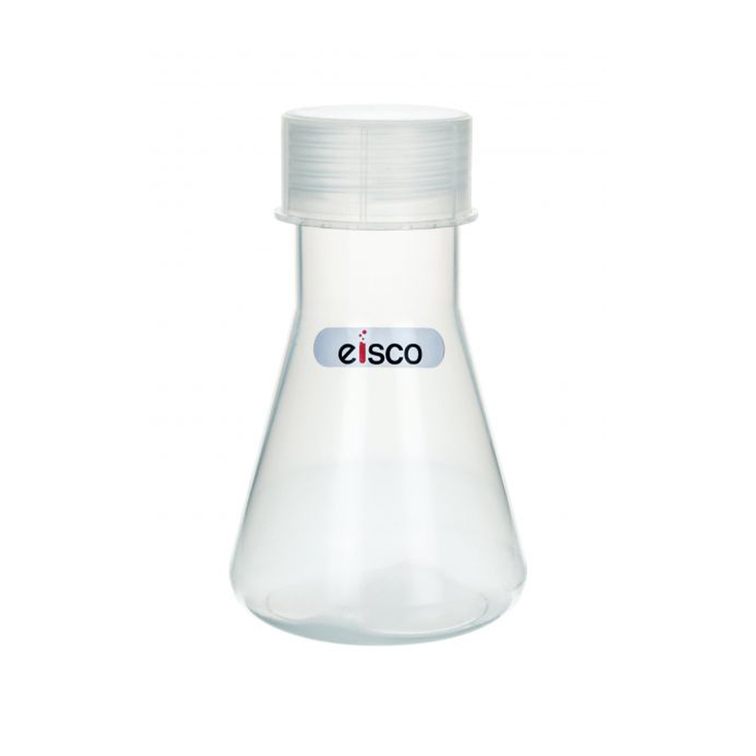 Conical Flask, 250ml - Polypropylene - With Screw Cap - Eisco Labs