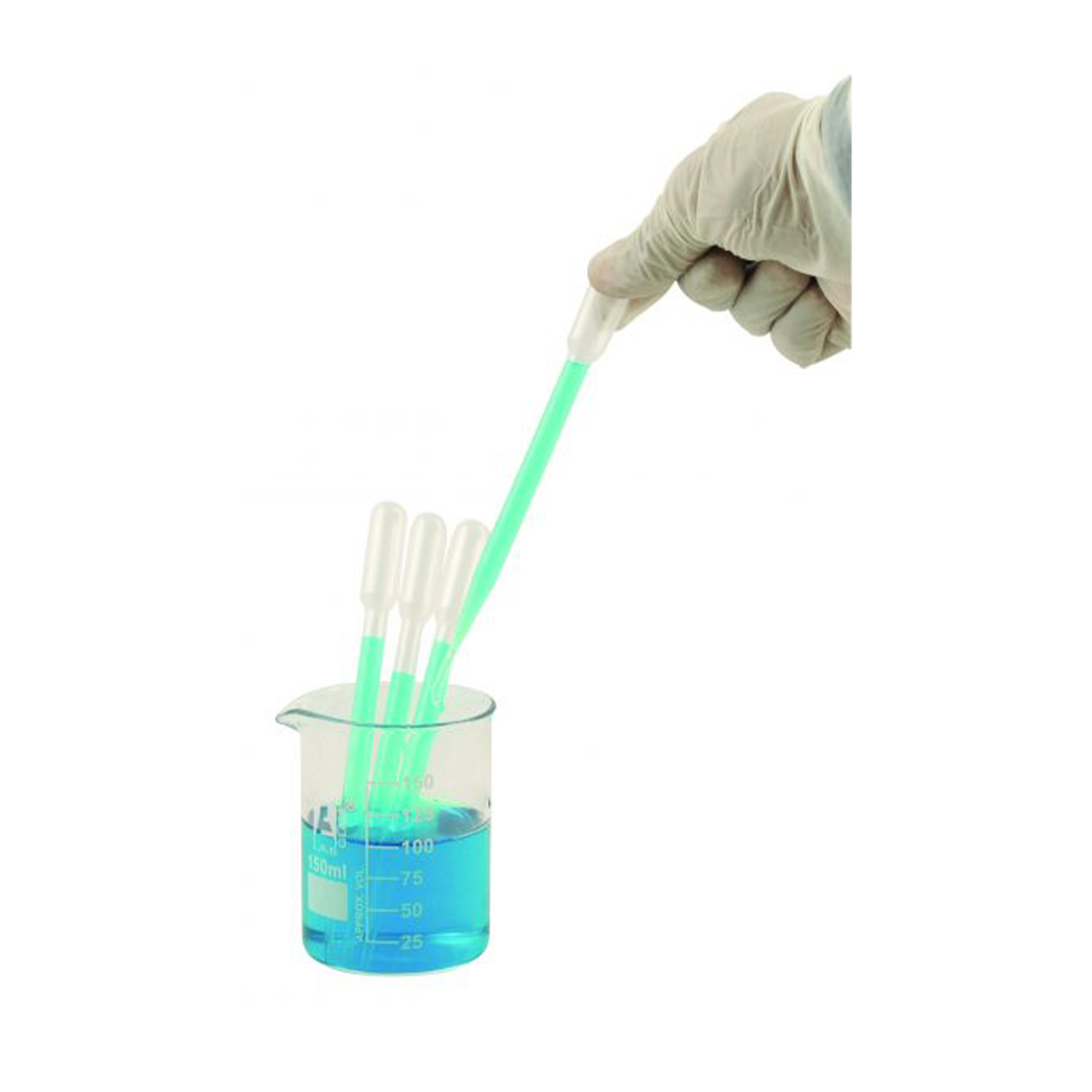 100PK Disposable Pipette, 3mL - LDPE Plastic, Graduated - Chemical Resistant - Eisco Labs