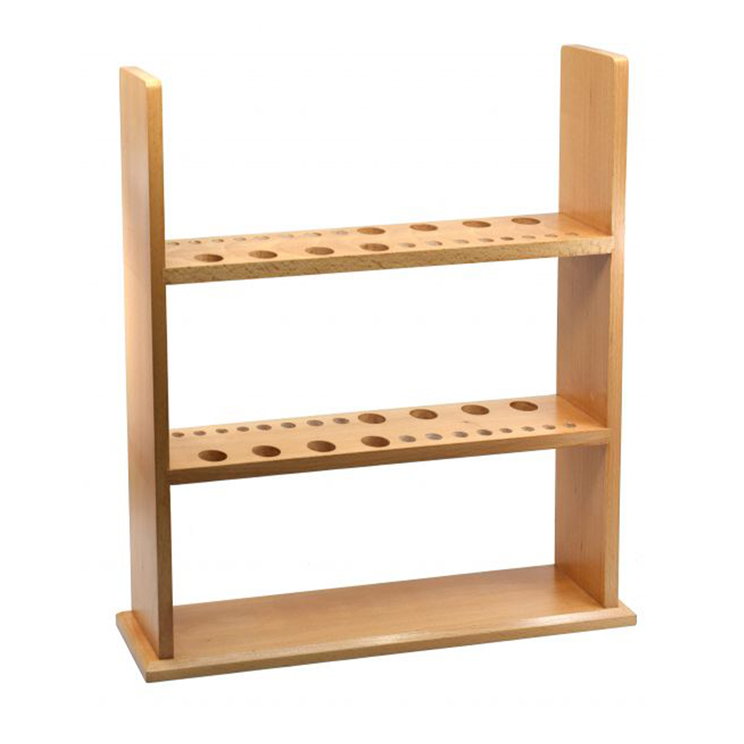 Wooden Pipette Rack - Holds 24 Pipettes Vertically - 16.25