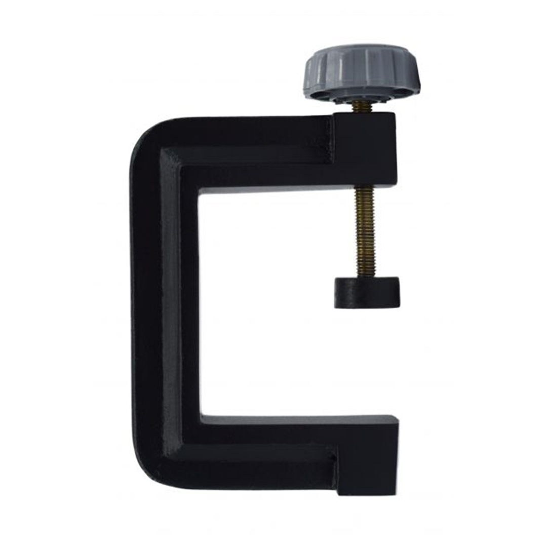 Support Rod Clamp, Accommodates 10x1.5 Threaded Rods up to 12.5mm - Fits Table Edges up to 2.5