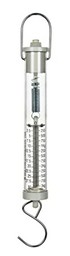 Eisco Labs Newton Force Meter Spring Scale - Max Capacity 30N, 3Kg, Dual Scale Labeled