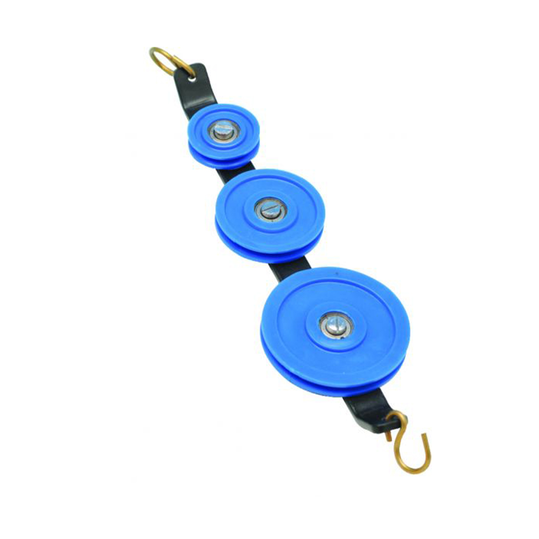 Eisco Labs Plastic Pulley, Low Friction, Triple in Tandem, 25, 38, 50mm dia.
