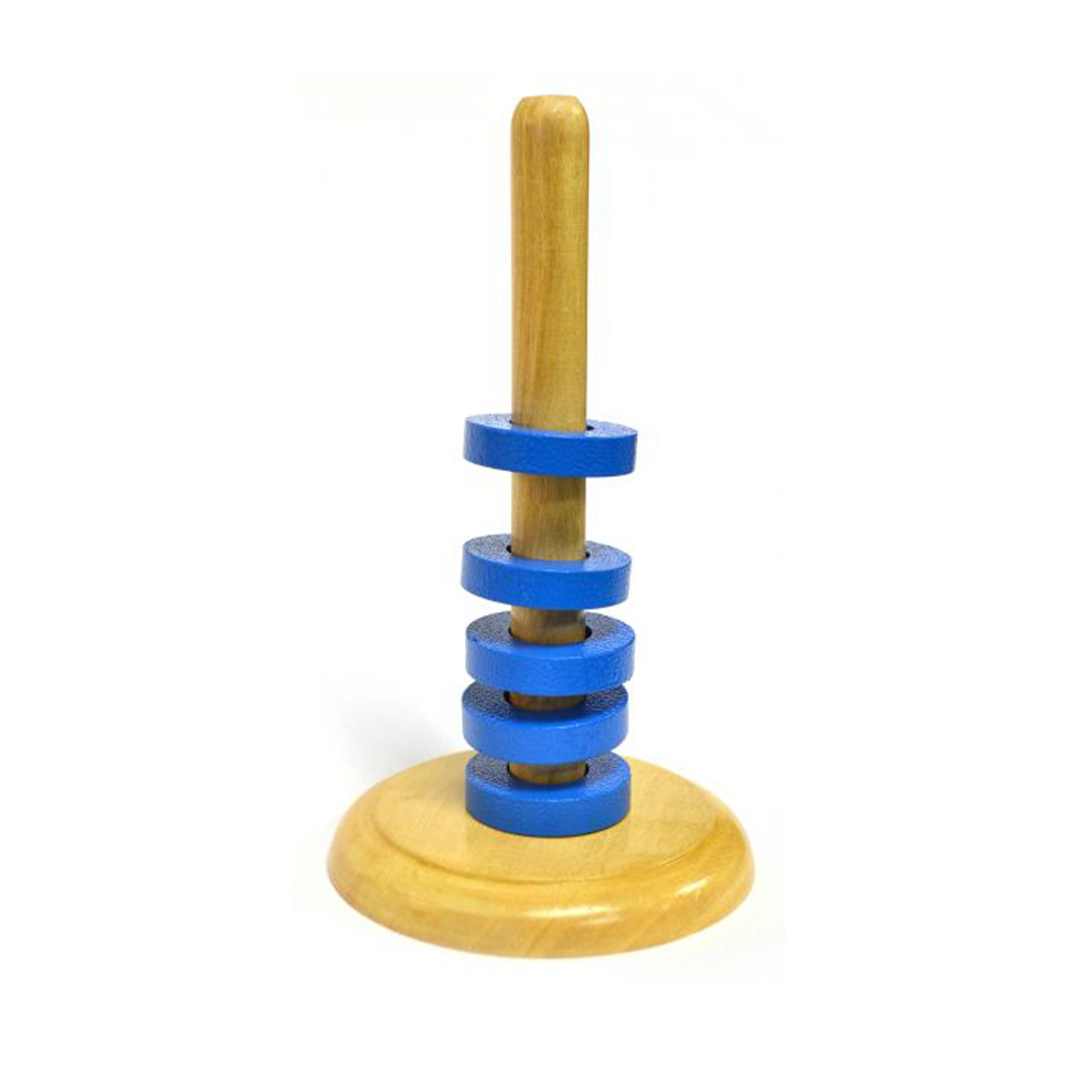 EISCO Floating Ring Magnet Set with Wooden Base