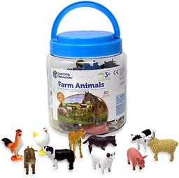 Farm Animal Counters - Set of 60