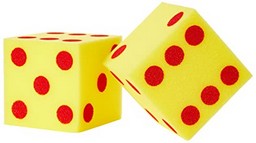 Giant Soft Foam Dot Cubes, Set of 2 