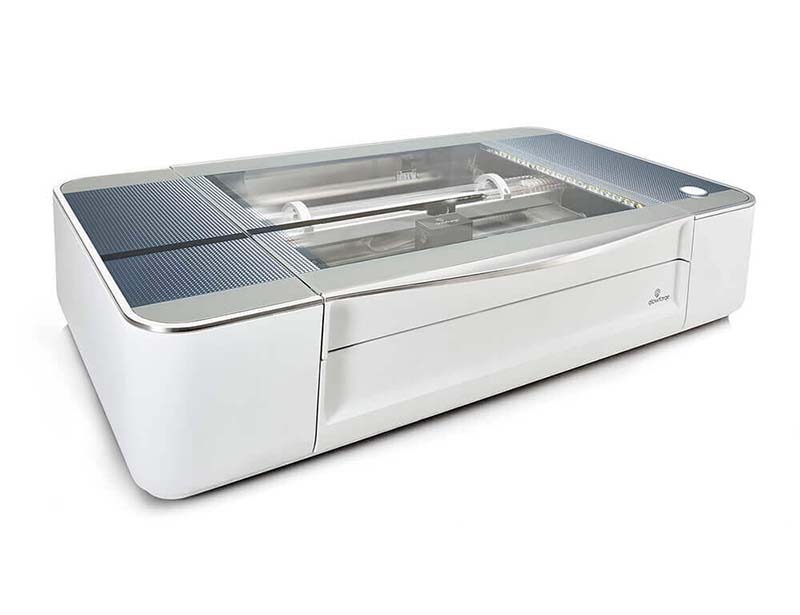 Glowforge Plus 40 watt 3D Laser Cutter, Engraver - White 38x20.75x8.25in Box