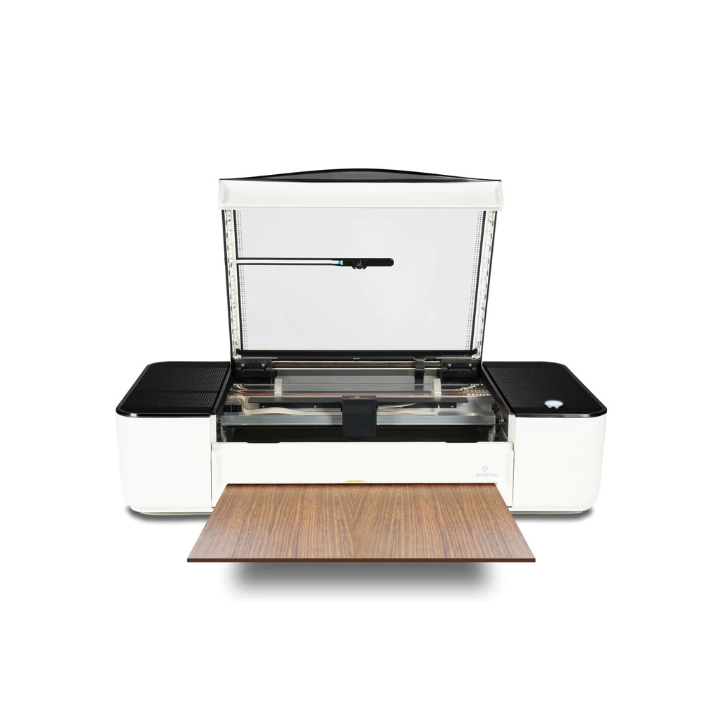 Glowforge Pro 45 Watt 3D Laser Cutter, Engraver - White 38x20.75x8.25in Box