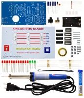 Elenco Elenco One Button Bandit Soldering Kit with Iron and Solder
