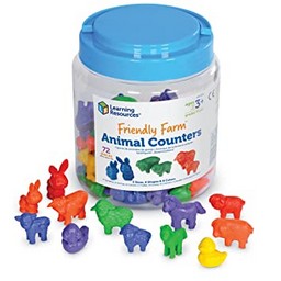 Friendly Farm® Animal Counters, Set of 72