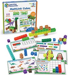Mathlink® Cubes Kindergarten Math Activity Set: Dino Time!