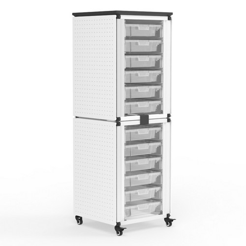 Buy Modular Classroom Storage Cabinet - 2 stacked modules with 12 small ...