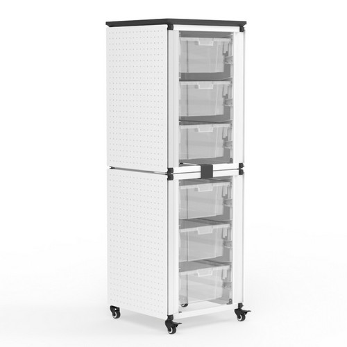 Buy Modular Classroom Storage Cabinet - 2 stacked modules with 6 large ...