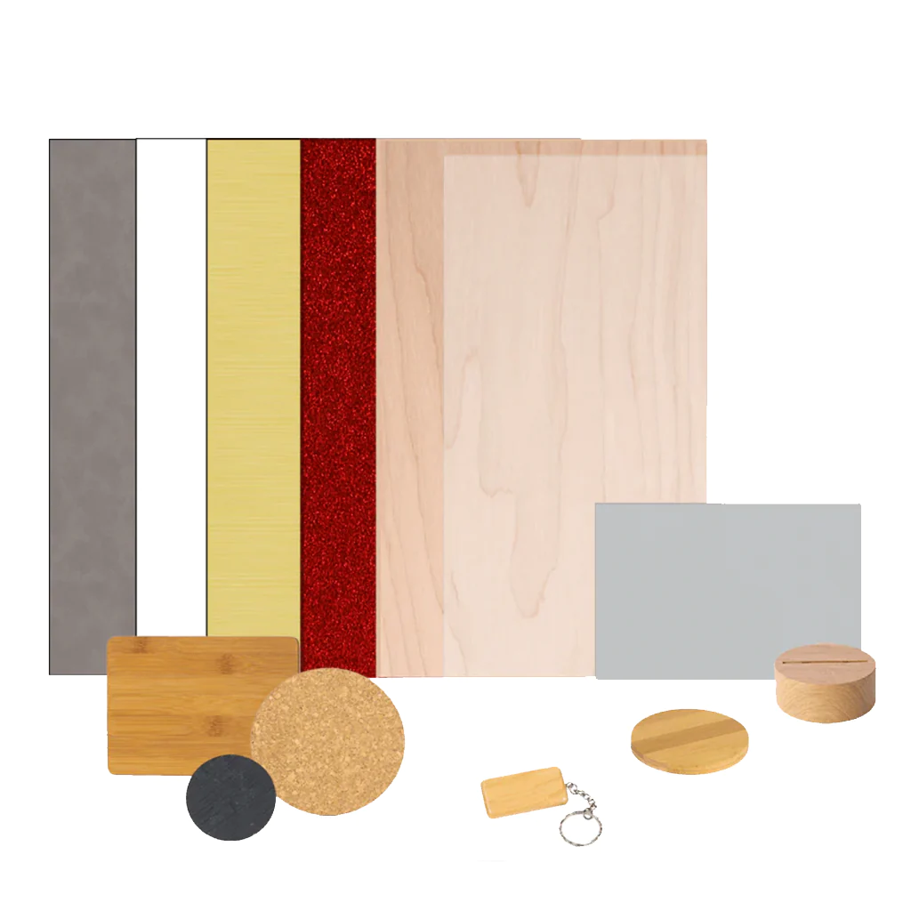 FLUX 21 Pcs Large Format Laser Engraving Premium Material Kits