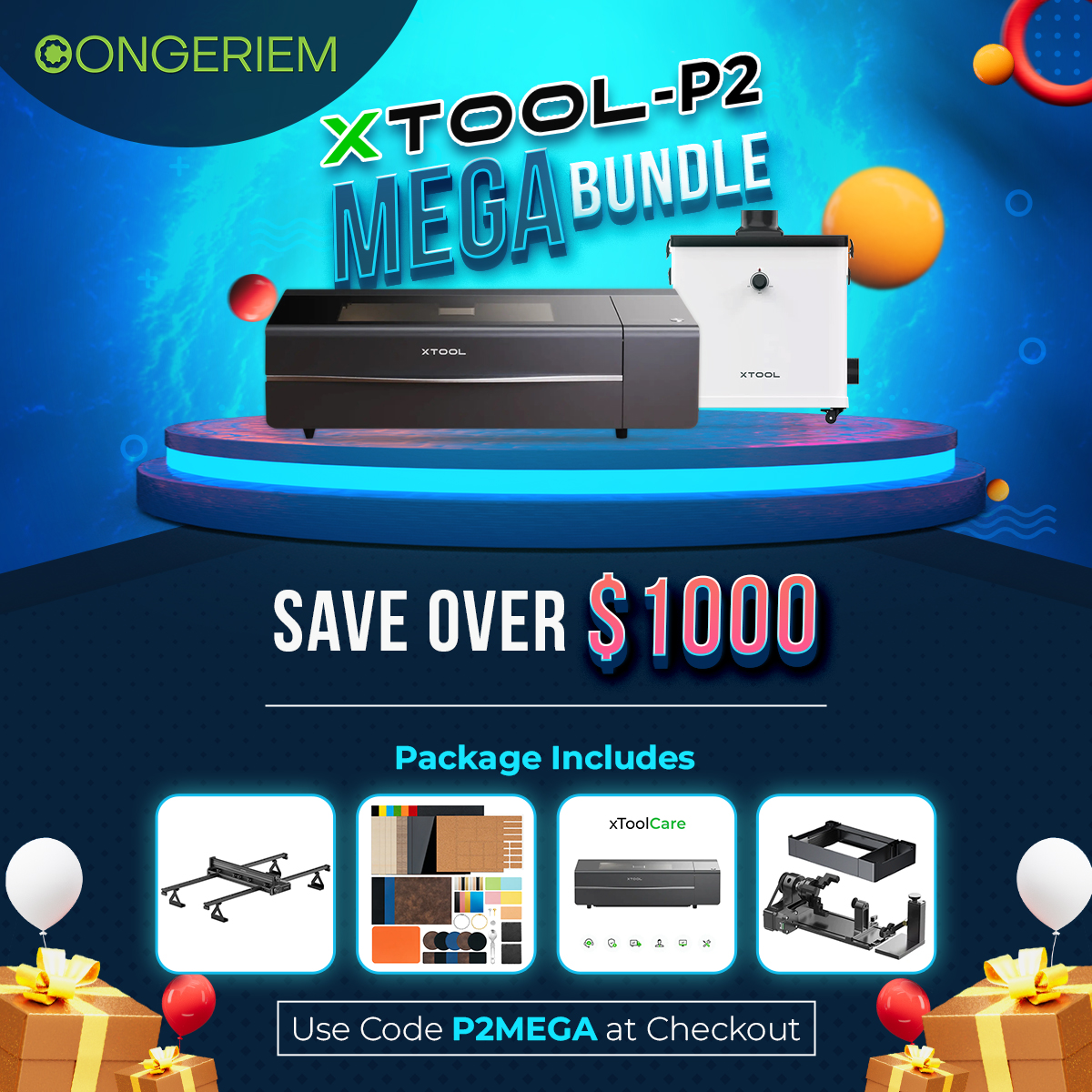 xTool P2 Mega Bundle | SALE $5999