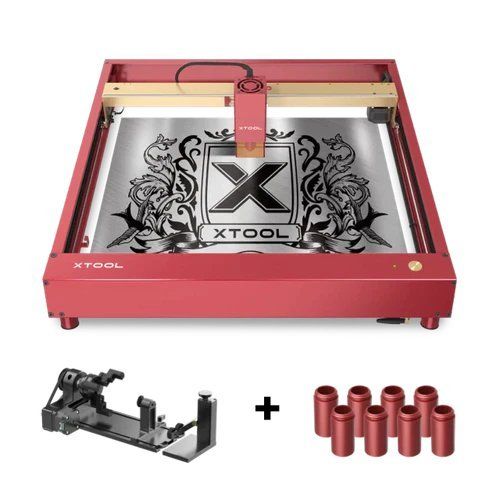 xTool D1 Pro 5W: Higher Accuracy Diode DIY Laser Engraving & Cutting Machine + D1 Pro 5W + RA2 Pro + Risers (8 Packs)