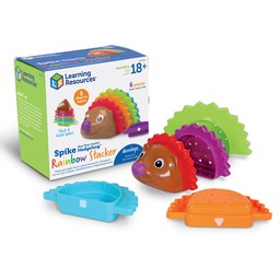 Spike the Fine Motor Hedgehog Rainbow Stackers