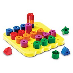Stacking Shapes Pegboard Activity Set
